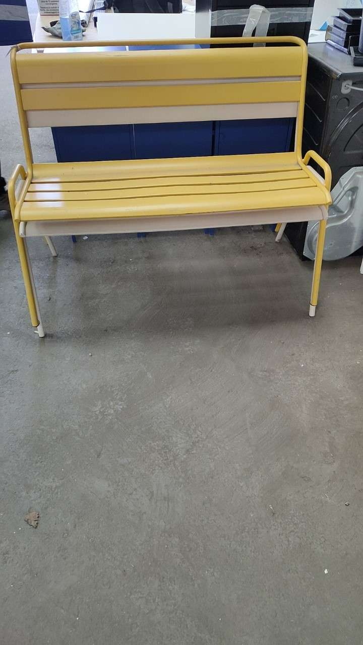 Banc Métal Beige-Bluedigo