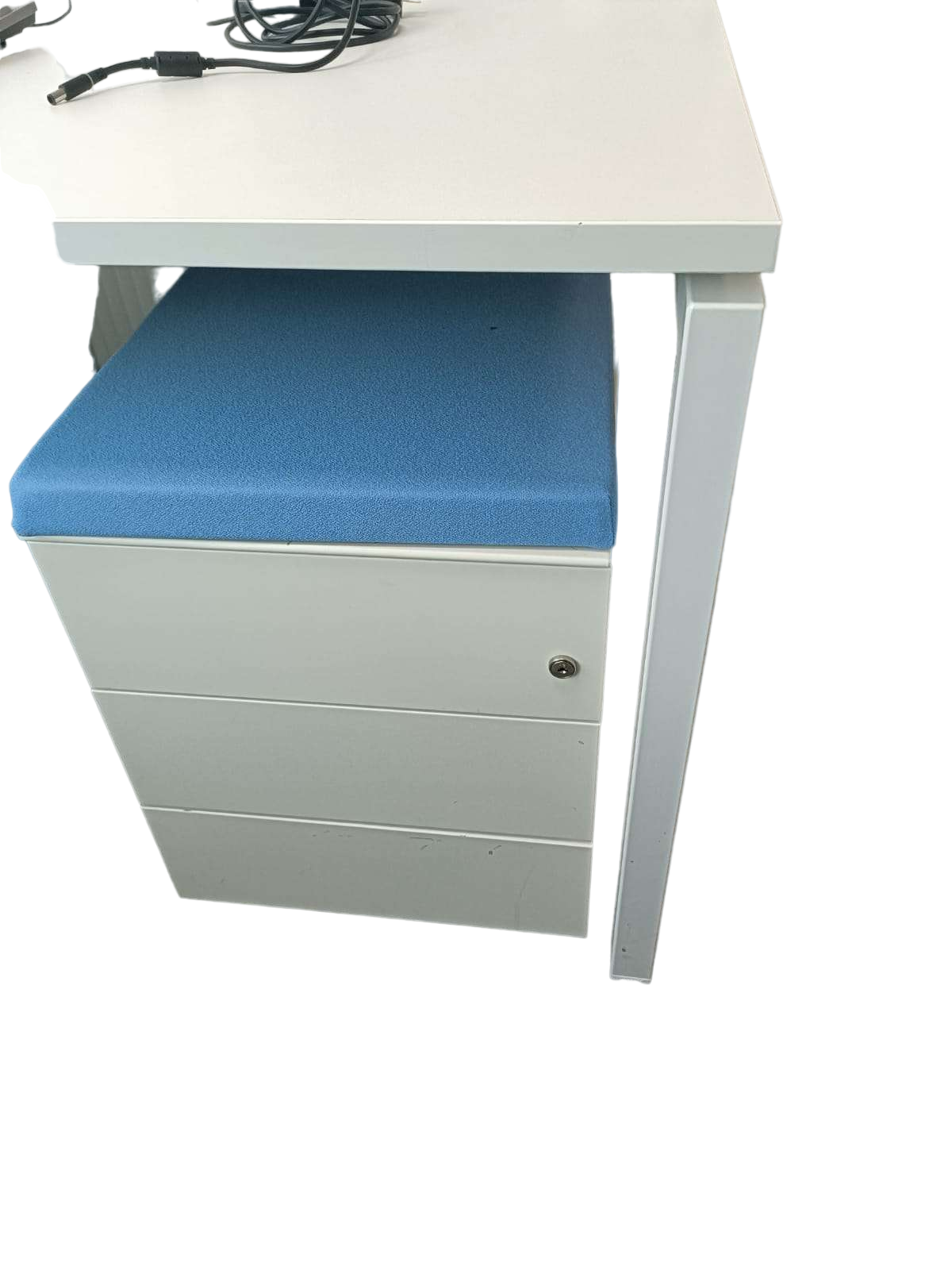 CAISSON BUREAU AVEC COUSSIN D'ASSISE-Bluedigo