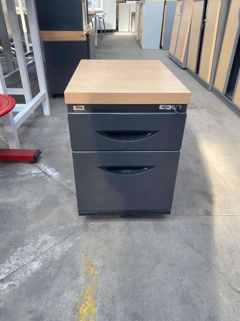 Caisson Métal Gris Foncé (avec clés)-Bluedigo