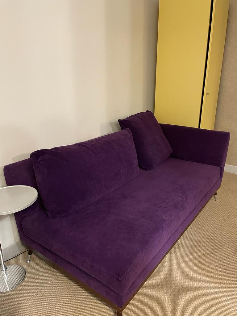Canapé Tissu Violet-Bluedigo