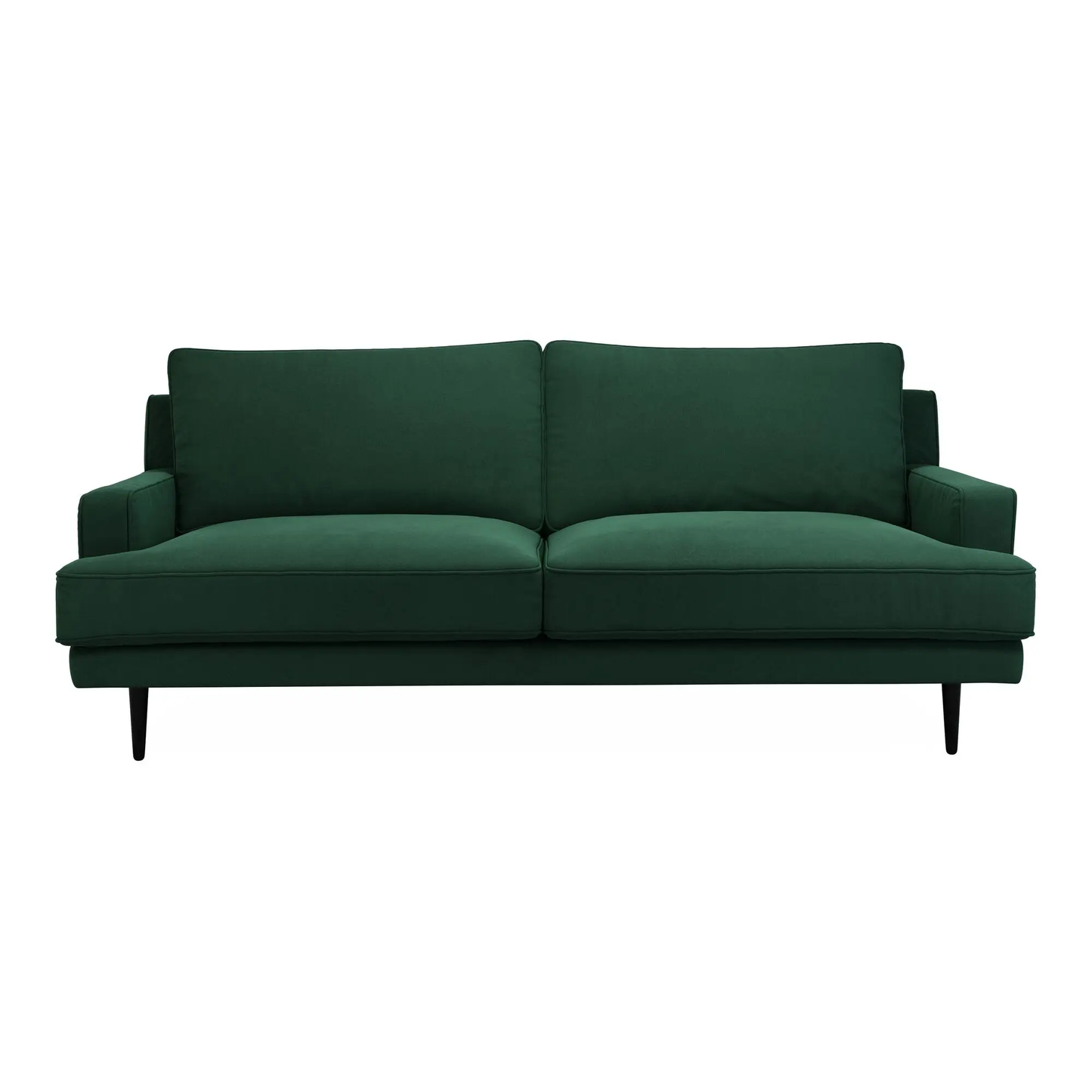 Canapé tissu velours Oscar Vert - 3 places-Bluedigo