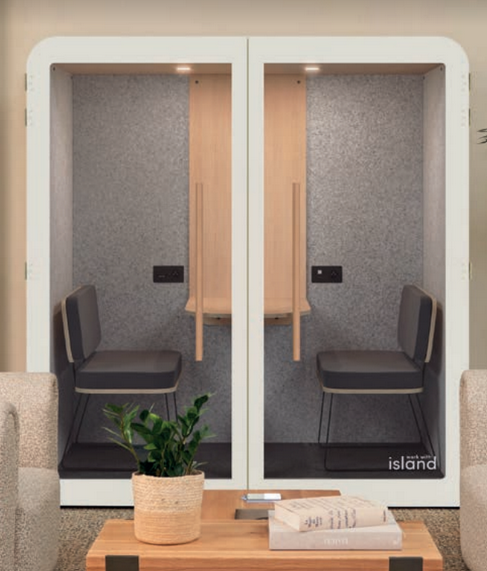 Cabine DUO - option résistance au feu-Bluedigo
