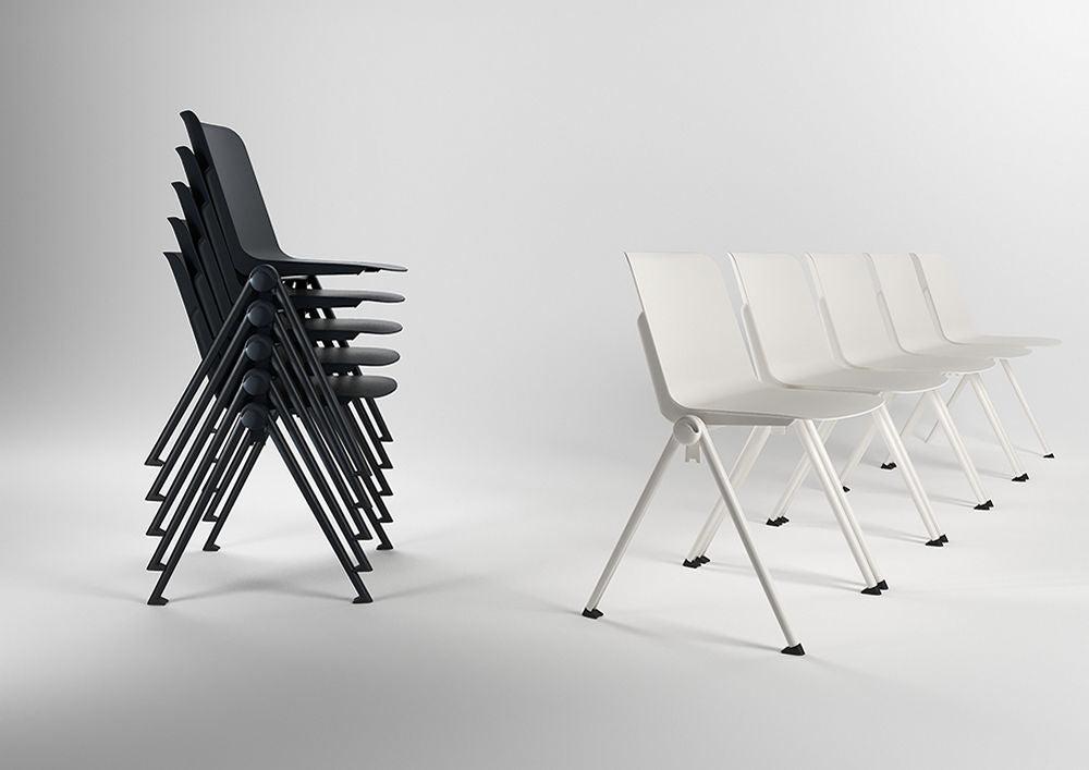 Chaise MILO coque nue Blanche-Bluedigo