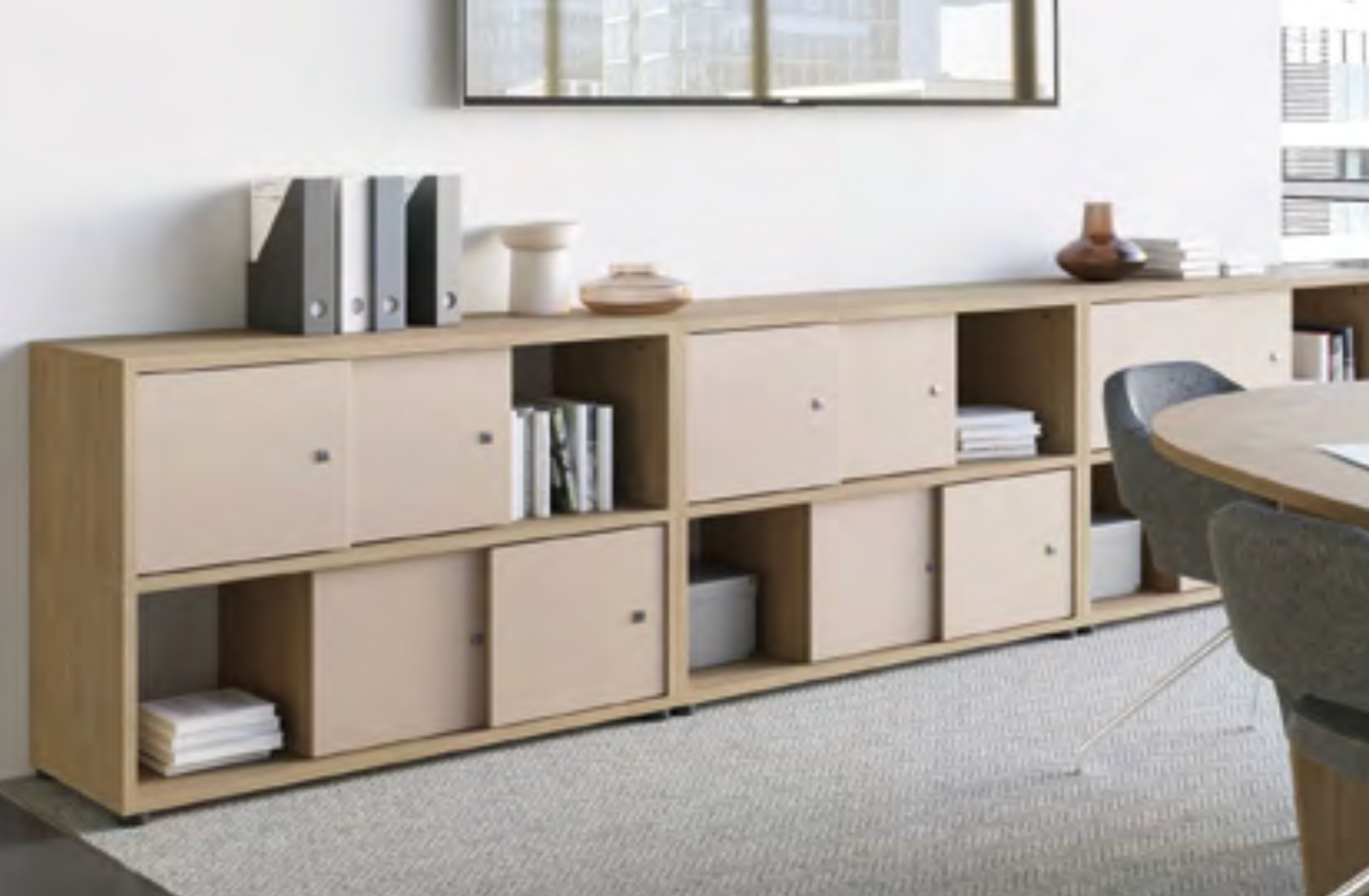 KUBO 2 NIVEAUX TIMBER / ARGILE-Bluedigo