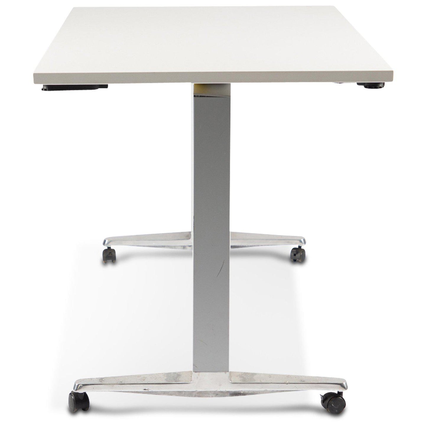 Table pliante 4 personnes occasion - Blanc - 150 x 75 x 72 cm-Bluedigo