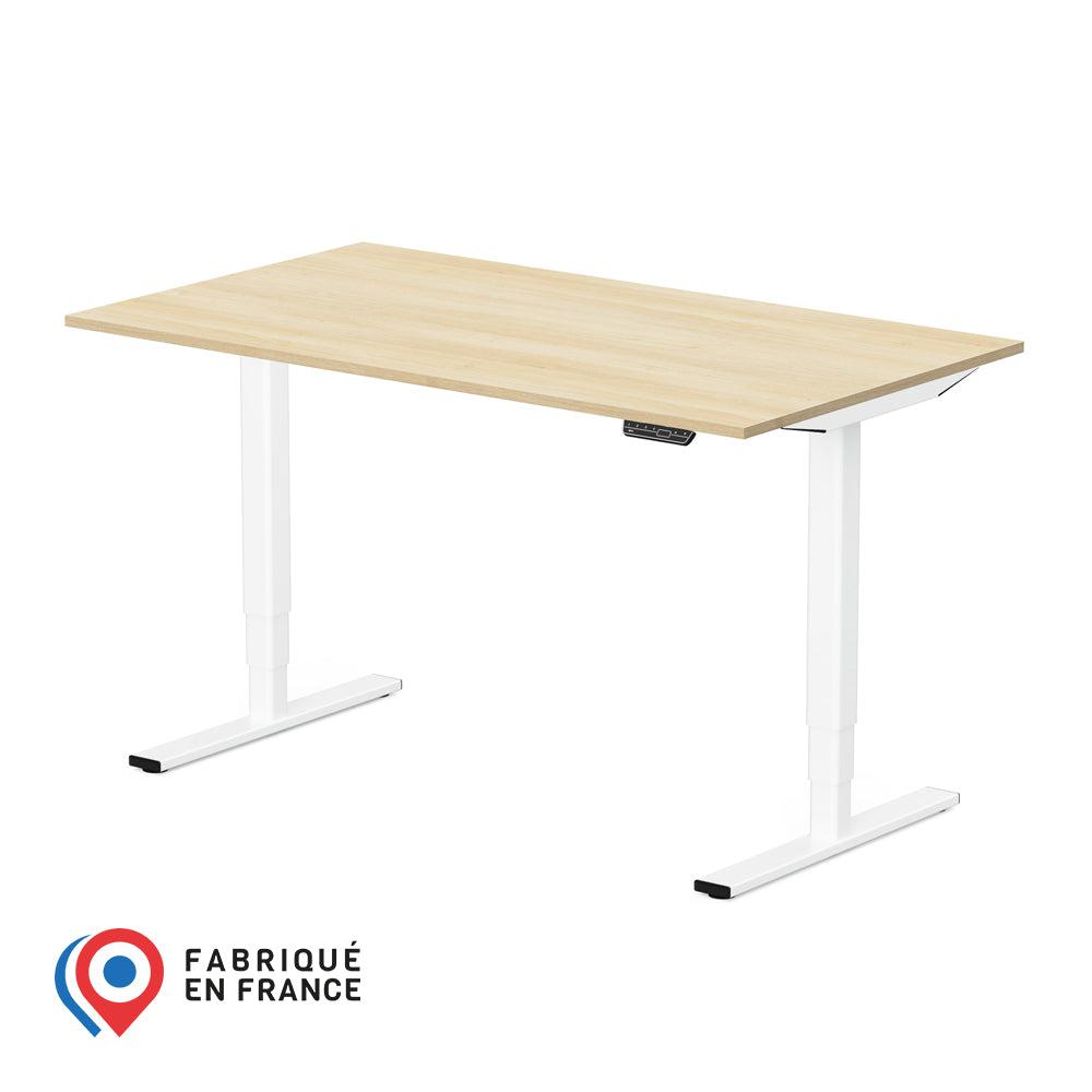 YOGA - Bureau assis debout / Blanc - 140*80-Bluedigo