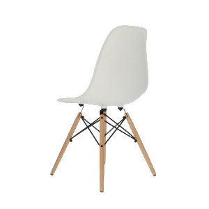 Alma, chaise pour petits espaces, Blanc-Bluedigo