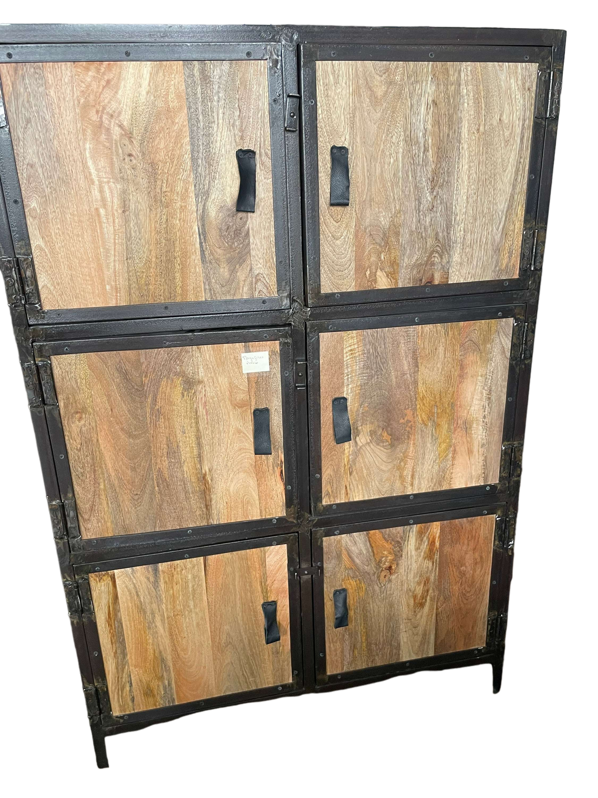 Armoire mi-haute Bois massif Bois clair-Bluedigo