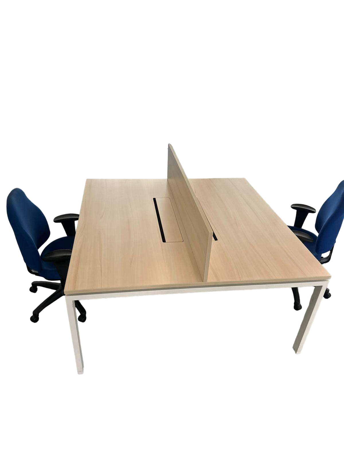 Bench steelcase 160/160 - pied métal / bois-Bluedigo