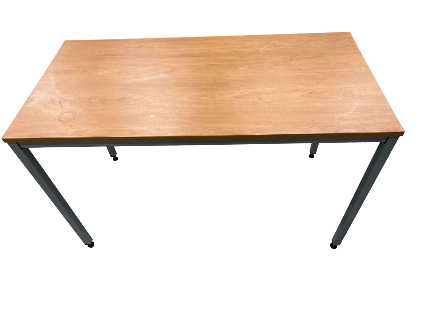 Bureau simple 140cm Bois contreplaqué Marron-Bluedigo