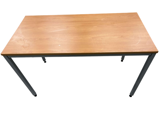 Bureau simple 140cm Bois contreplaqué Marron-Bluedigo