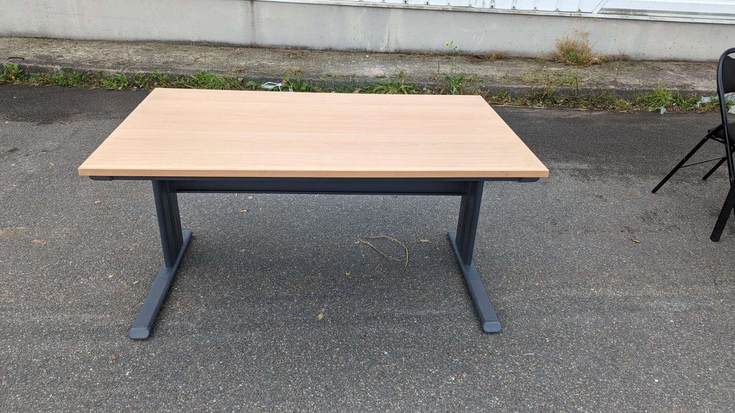 Bureau simple 140cm Mélaminé Bois clair-Bluedigo