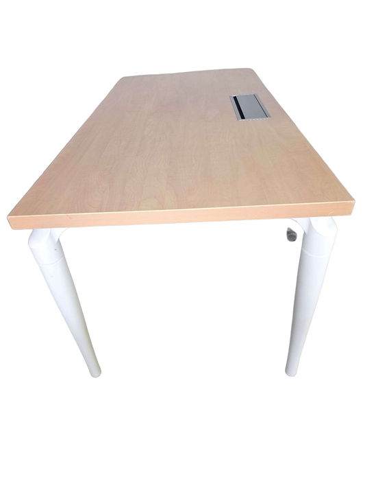 Bureau simple 160cm Mélaminé Bois clair-Bluedigo