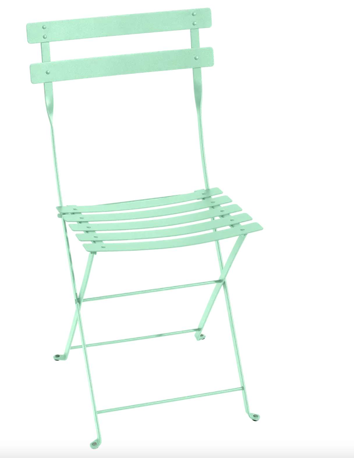 CHAISE PLIANTE BISTRO METAL FERMOB - VERT OPALINE-Bluedigo