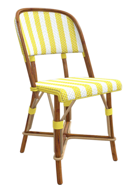 CHAISE SOUFFLOT - MODÈLE À RAYURE JAUNE-Bluedigo