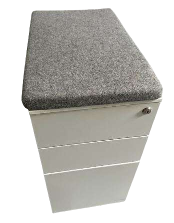 Caisson de bureau Acier Blanc-Bluedigo