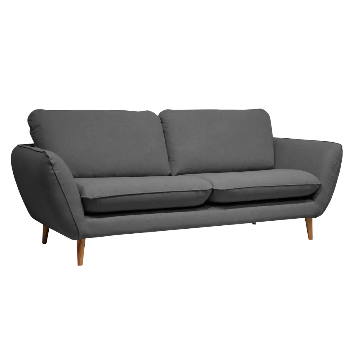 Canapé tissu Persson 3 places Anthracite Camif-Bluedigo