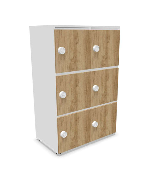 Casier Eko 9 Cases - Coloris sur mesure - structure / porte / poignée-Bluedigo