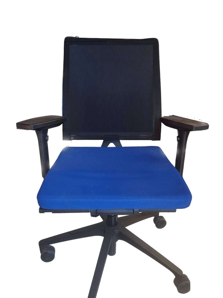 Chaise de bureau Tissu Bleu-Bluedigo