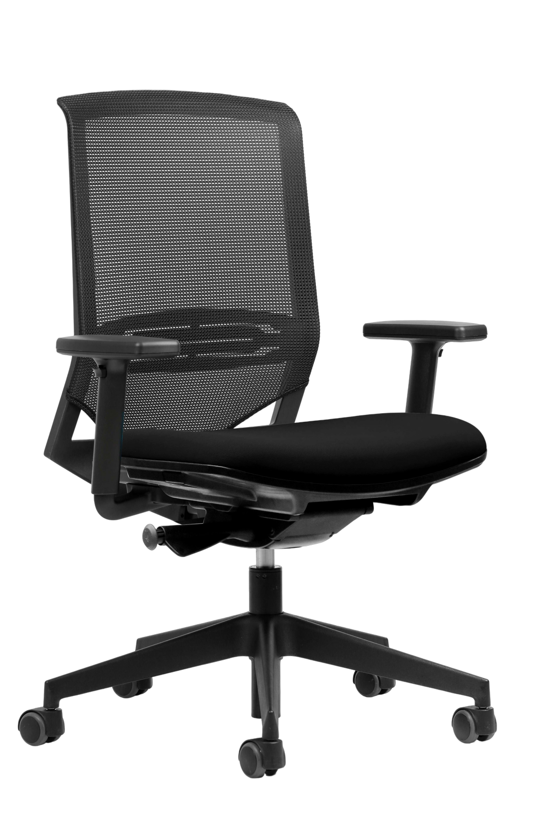 Chaise de bureau Tissu Noir-Bluedigo