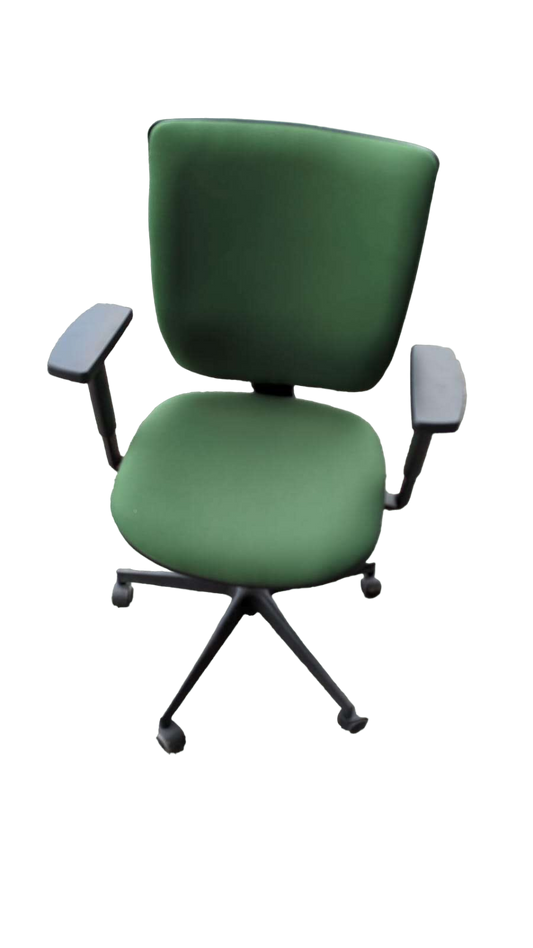 Chaise de bureaux tissu vert-Bluedigo