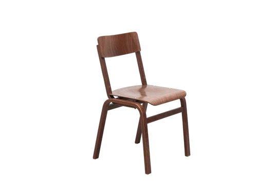Chaise vintage en Pagholz couleur ébène-Bluedigo