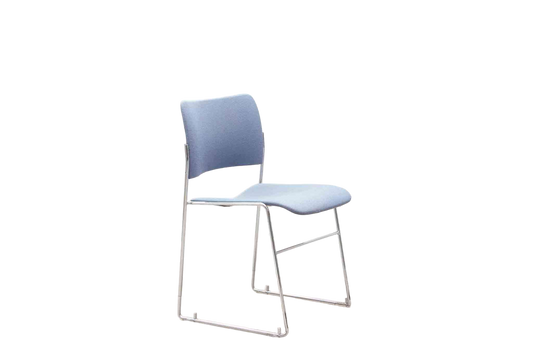 Chaises vintage Howe 4/40 bleue par David Rowland-Bluedigo