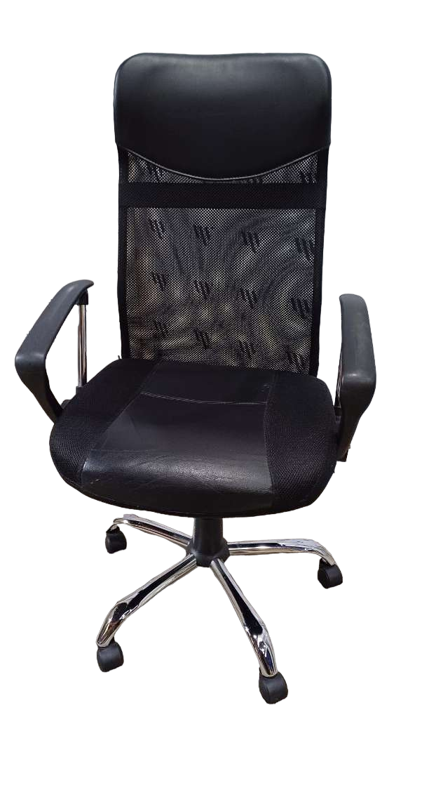 FAUTEUIL DE TRAVAIL NOIR HAUT DOSSIER-Bluedigo