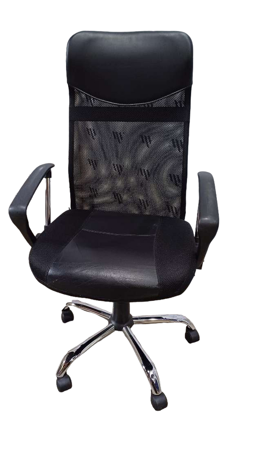 FAUTEUIL DE TRAVAIL NOIR HAUT DOSSIER-Bluedigo