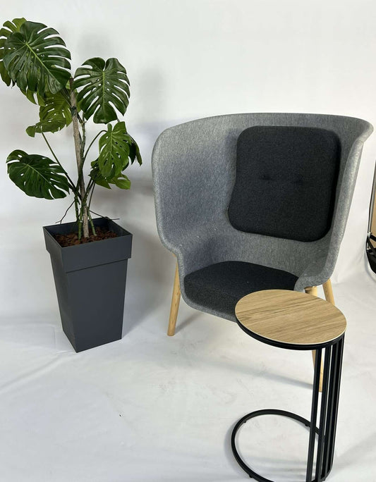 Fauteuil Pod de Vorm Gris foncé-Bluedigo