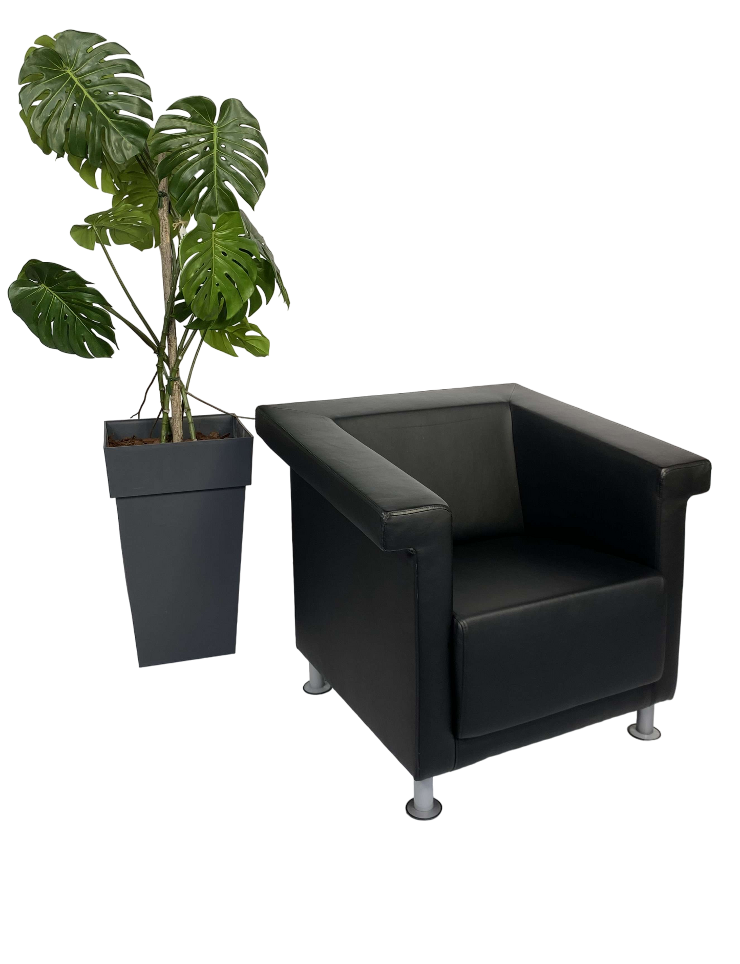 Fauteuil Profim cuir noir-Bluedigo