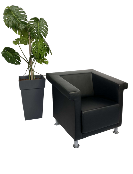 Fauteuil Profim cuir noir-Bluedigo