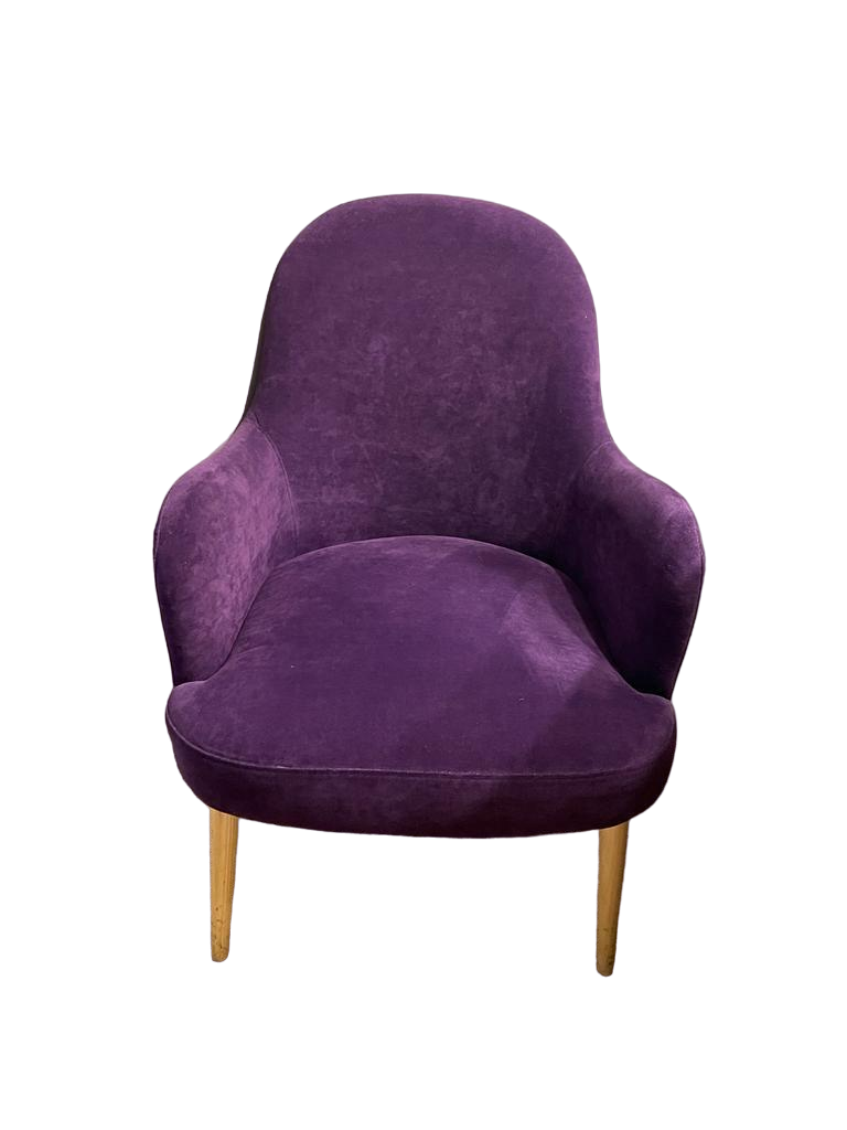 Fauteuil Tissu Violet-Bluedigo