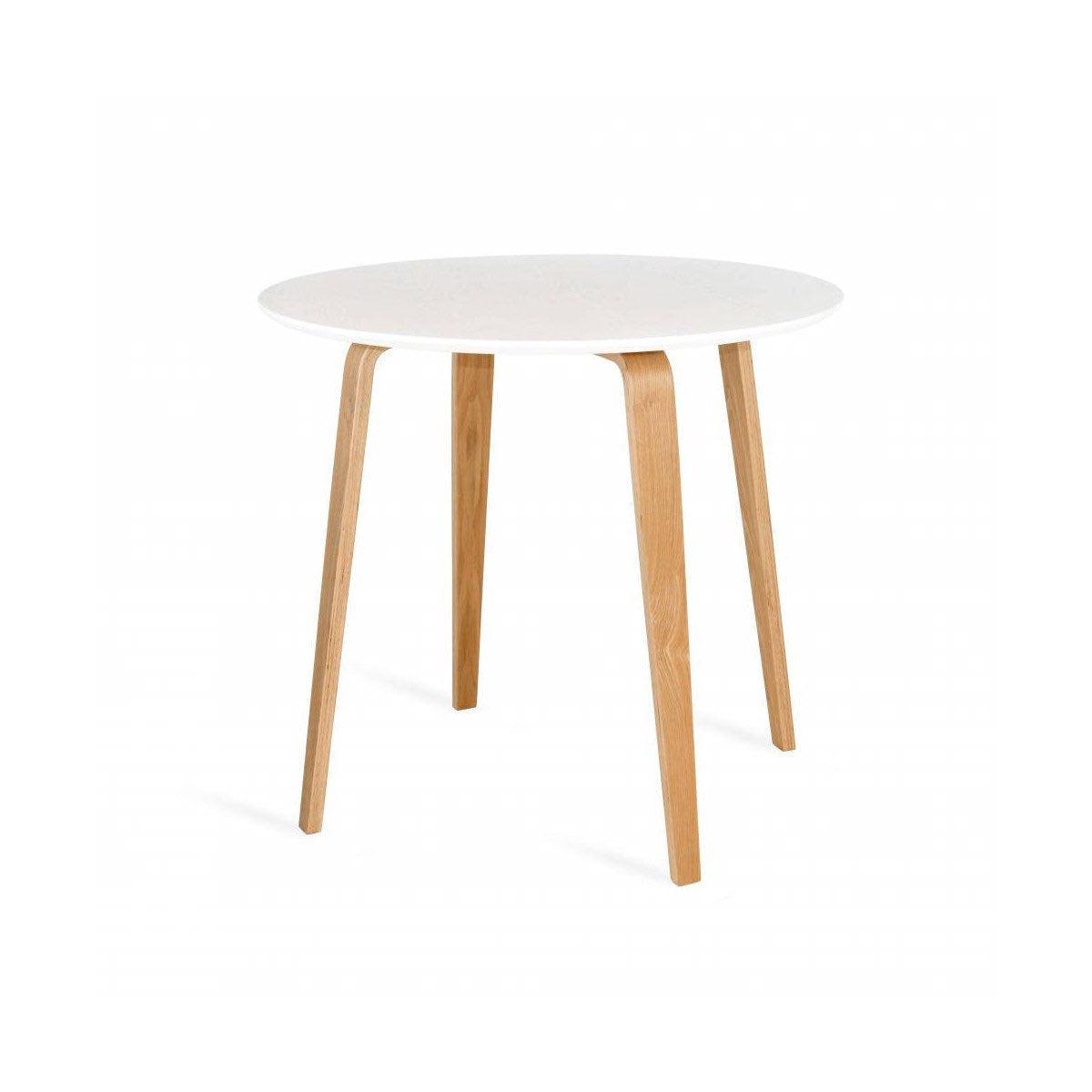 Lack, table ronde scandinave en bois-Bluedigo