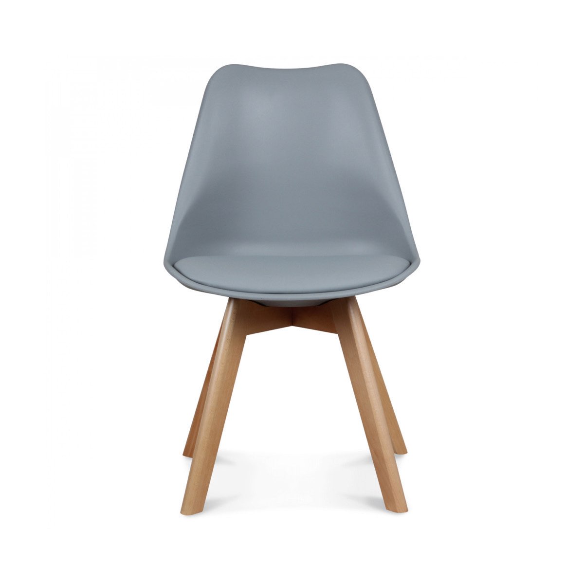 Loumi, chaise design scandinave pied bois-Bluedigo