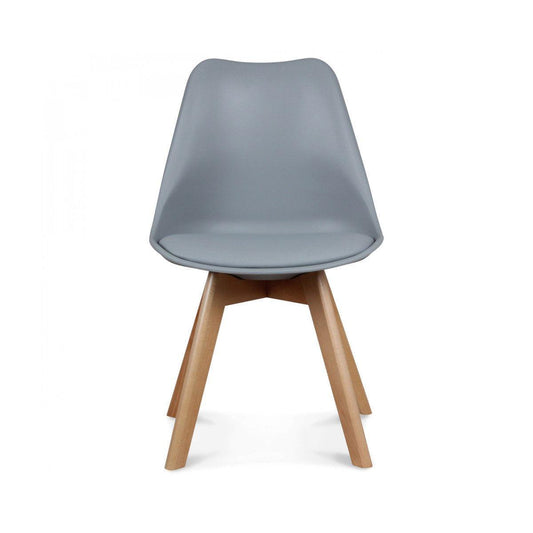 Loumi, chaise design scandinave pied bois-Bluedigo