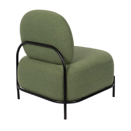 Moly, fauteuil lounge en tissu-Bluedigo