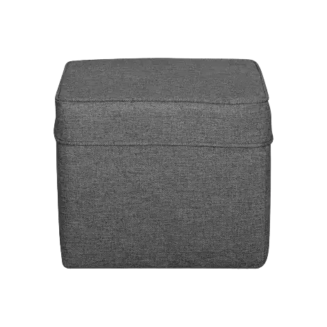 Pouf tissu Ondine Anthracite CAMIF-Bluedigo