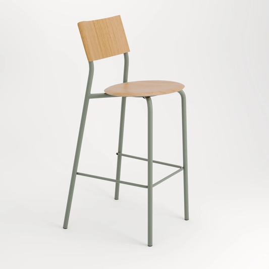 SSD / Tabouret haut - piètement Vert - 75cm-Bluedigo