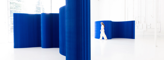 Softwall 183 cm Bleu Papier-Bluedigo