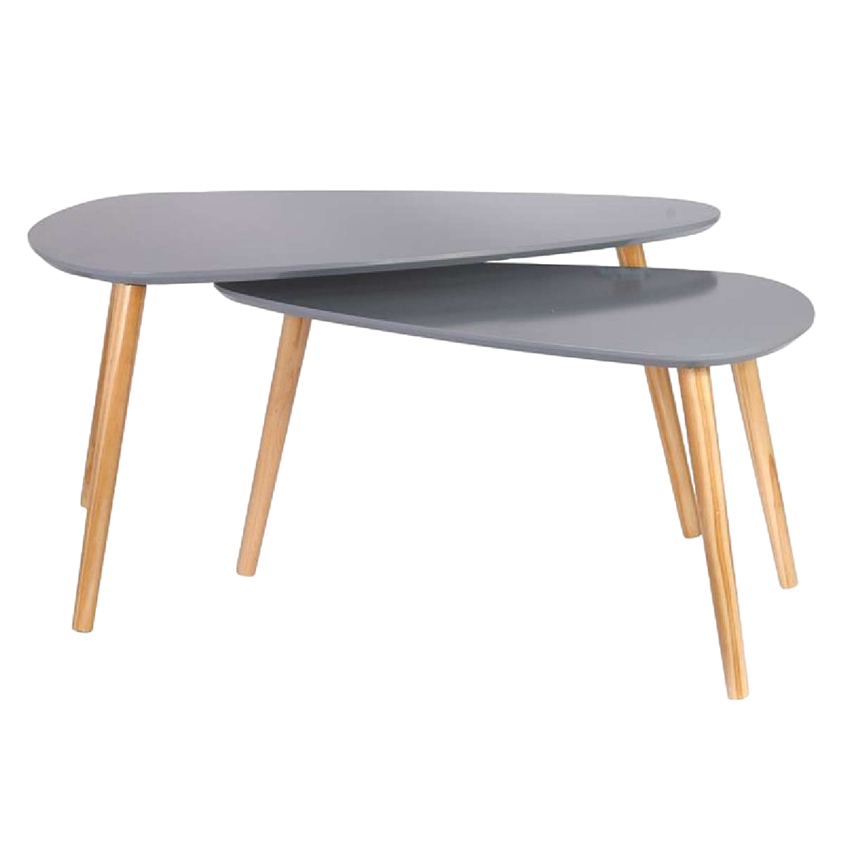 Surf, tables basses gigogne en bois-Bluedigo