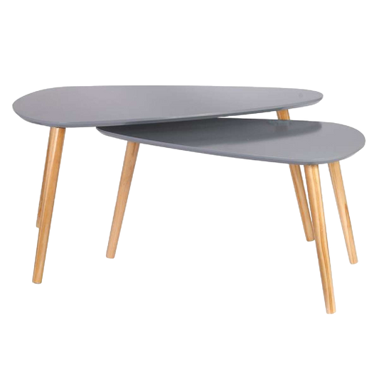 Surf, tables basses gigogne en bois-Bluedigo