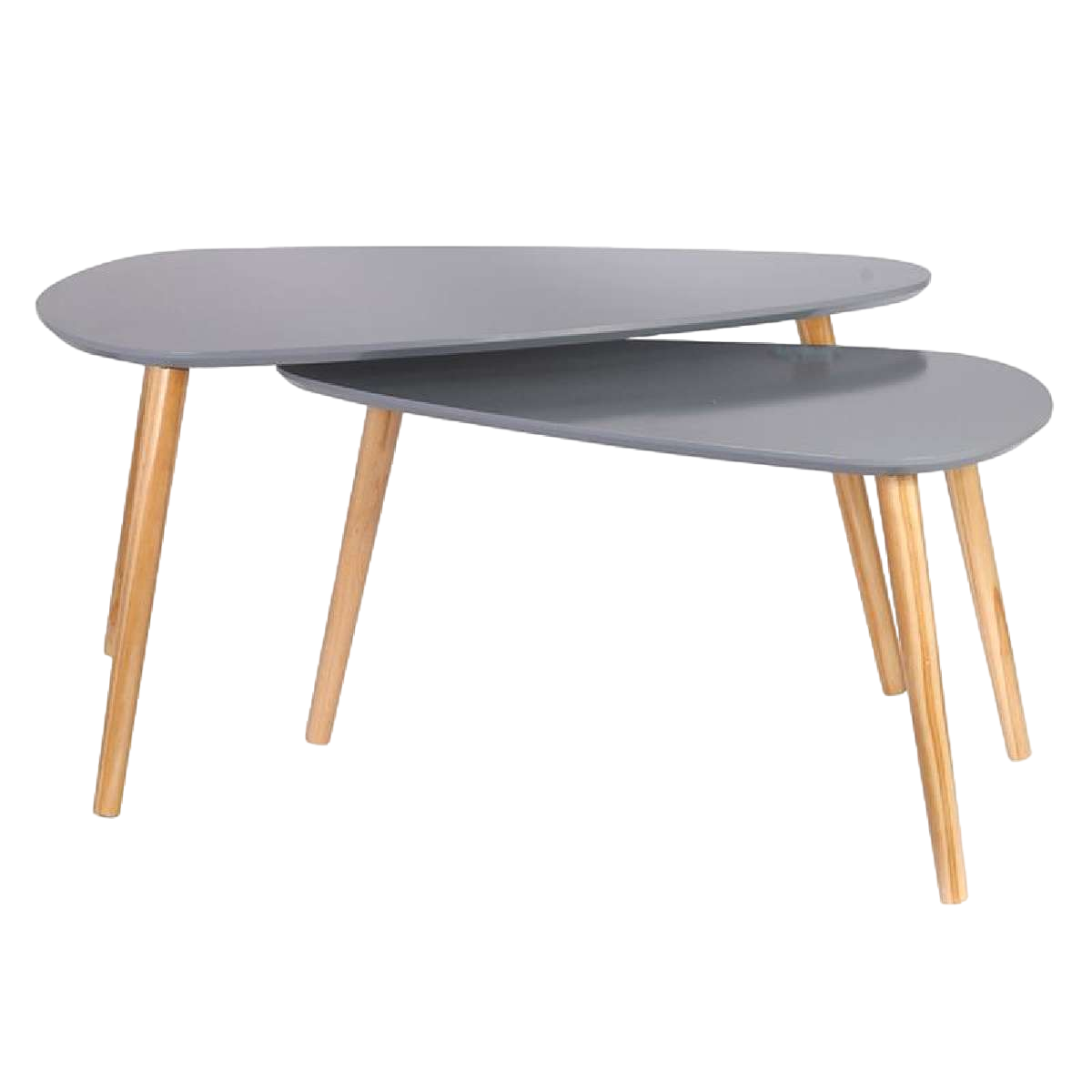 Surf, tables basses gigogne en bois-Bluedigo