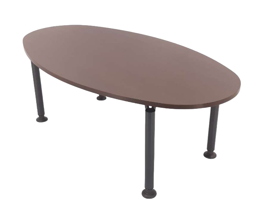 TABLE DE RÉUNION OVALE 6 PERSONNES (50997X)-Bluedigo