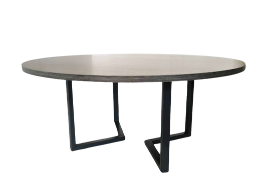 TABLE DE RÉUNION RONDE 6 PERSONNES (22152Y)-Bluedigo