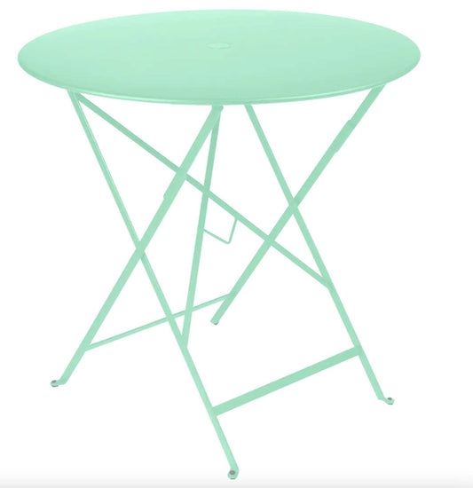 TABLE PLIANTE BISTRO FERMOB D77 - Vert Opaline-Bluedigo