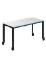 TABLE TETRA 200X90X75CM - COLORIS SUR MESURE (PLATEAU / PIED)-Bluedigo