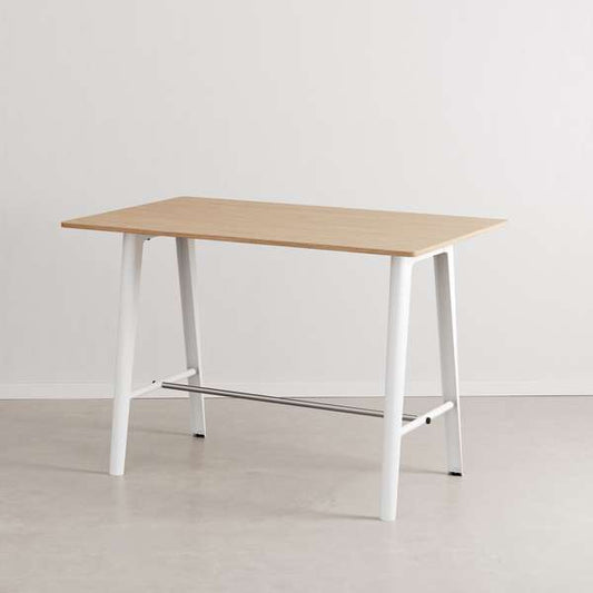 Table Haute New Modern - 160x95cm - Plateau Chêne / Pied coloris au choix-Bluedigo