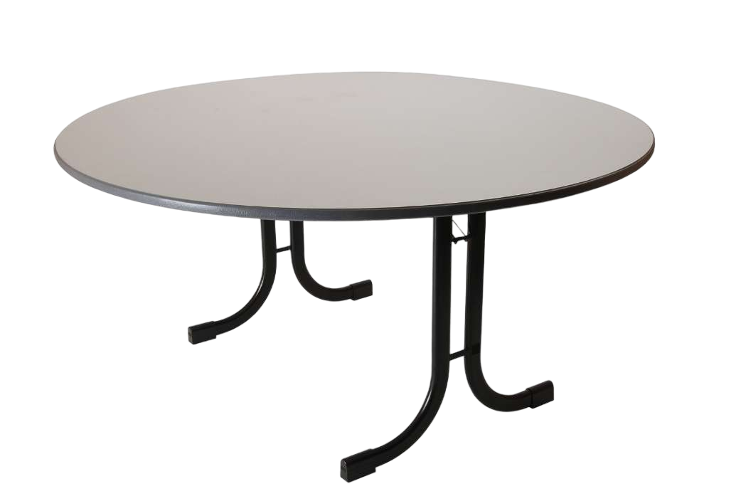 Table Ronde Pliante Vendée - 8 Personnes - 150x76 cm - Coloris Pied/Plateau au choix-Bluedigo