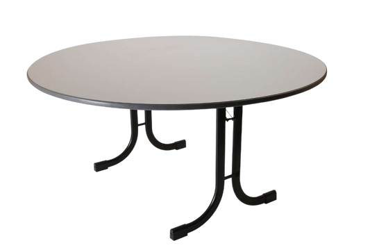 Table Ronde Pliante Vendée - 8 Personnes - 150x76 cm - Coloris Pied/Plateau au choix-Bluedigo